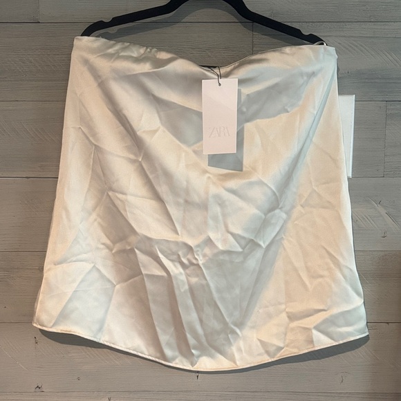 Zara strapless dress made of soft fabric - Picture 3 of 8